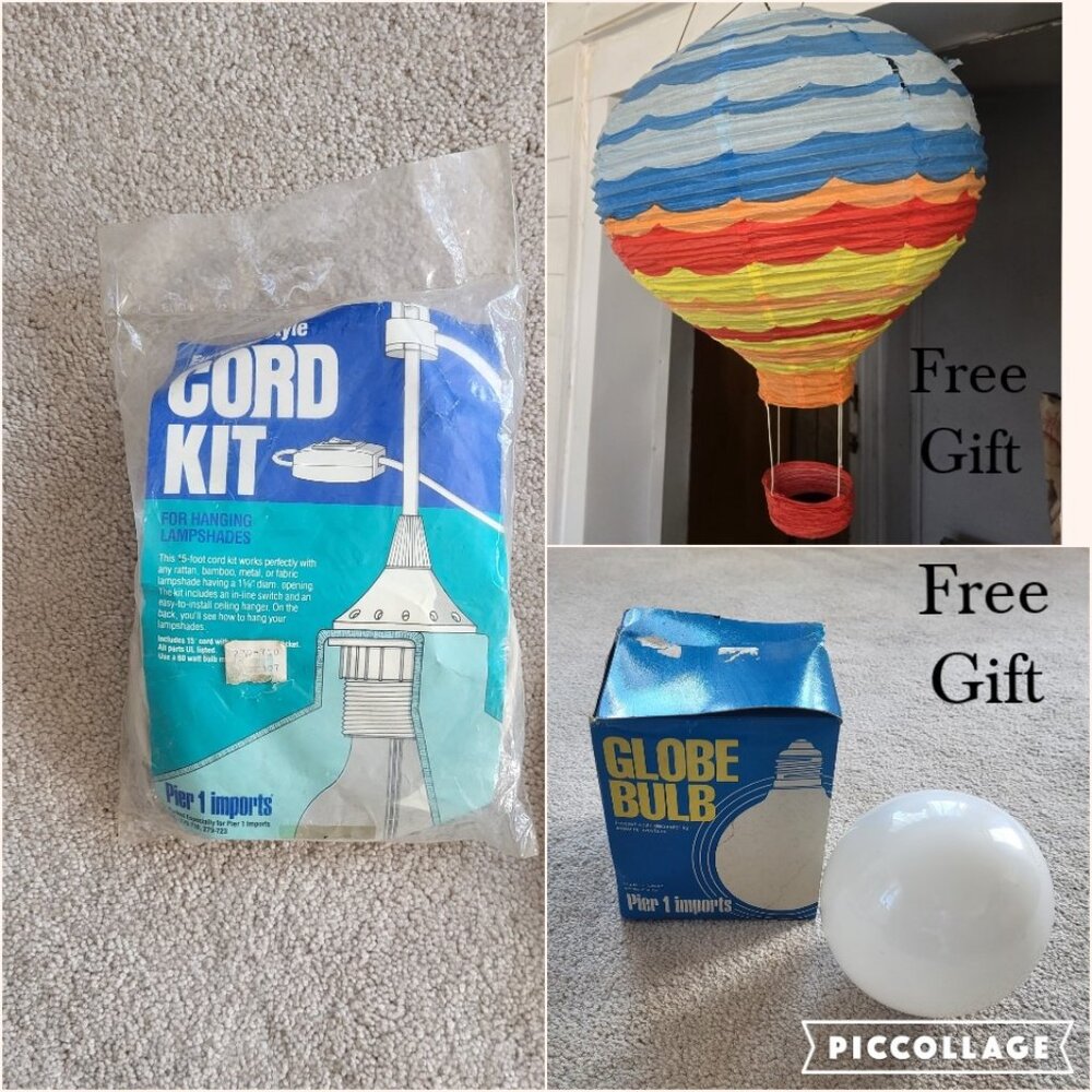European Style Cord Kit for Hanging Lampshades Vintage